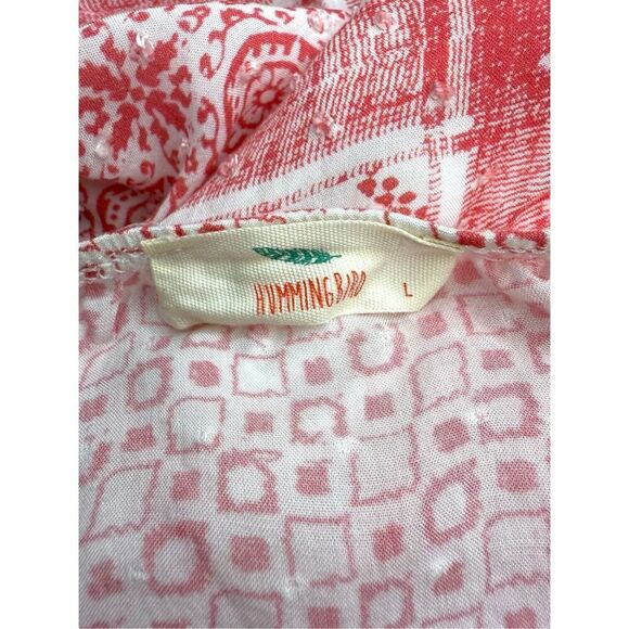 Hummingbird Women’s Large Halter Pink Bandana Handkerchief Jumpsuit Rayon - Picture 5 of 6